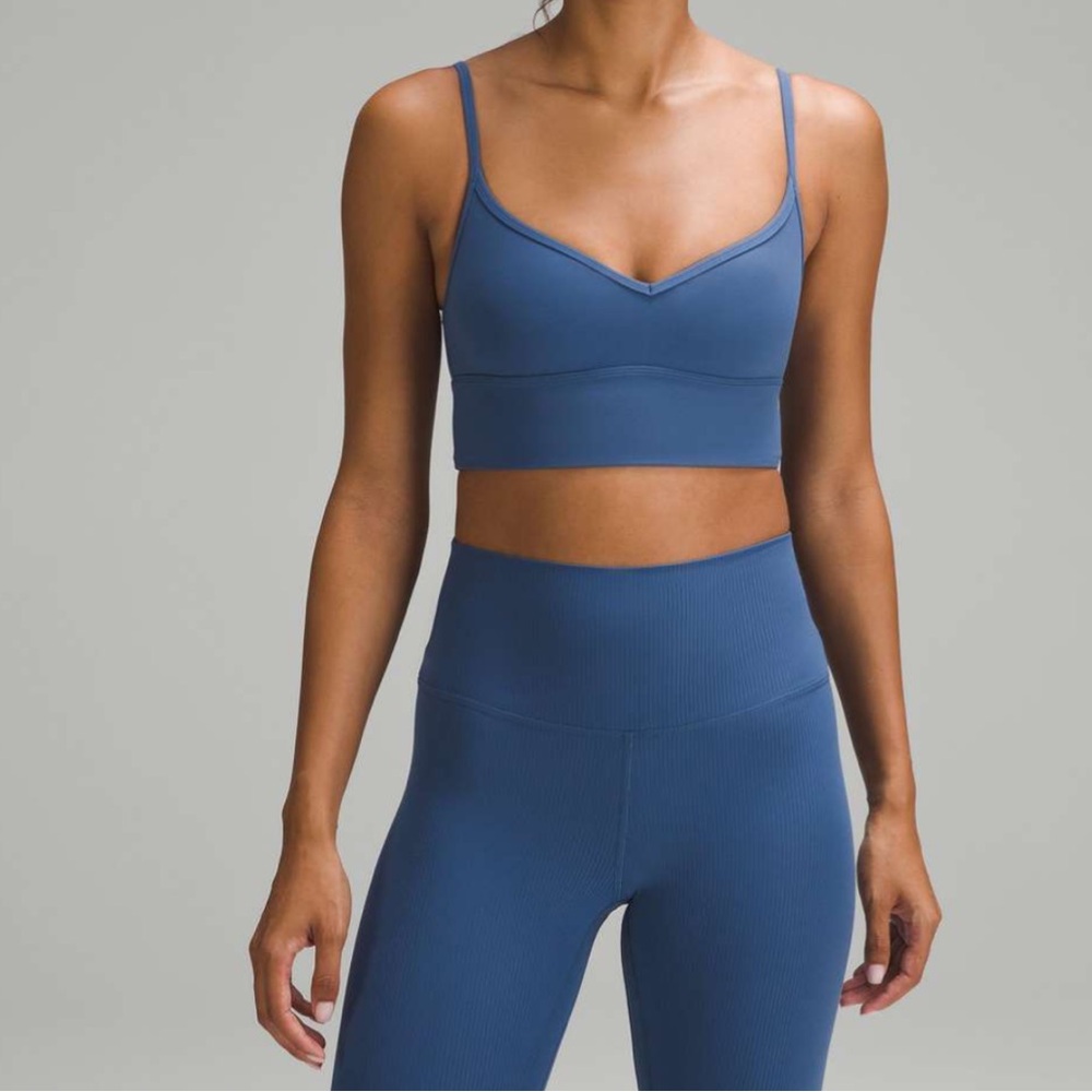 NWT Lululemon Align Sweetheart Bra Pitch Blue Sz 8 A/B Cup Rare Discontinued 💙